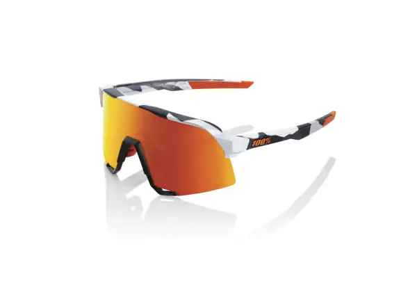100 % S3 Fahrradbrille Grey Camo/HiPER Red Multilayer Mirror Lens