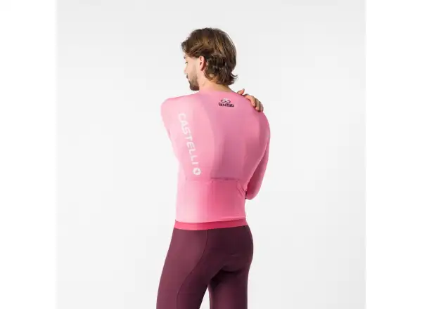 Castelli Giro 109 Corretto Herrentrikot Langarm Rosa Giro