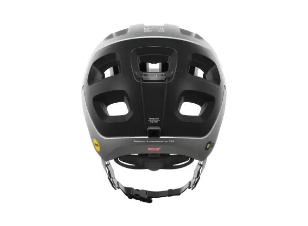 POC Tectal Race MIPS Helm Argentite Silver/Uranium Black Matt