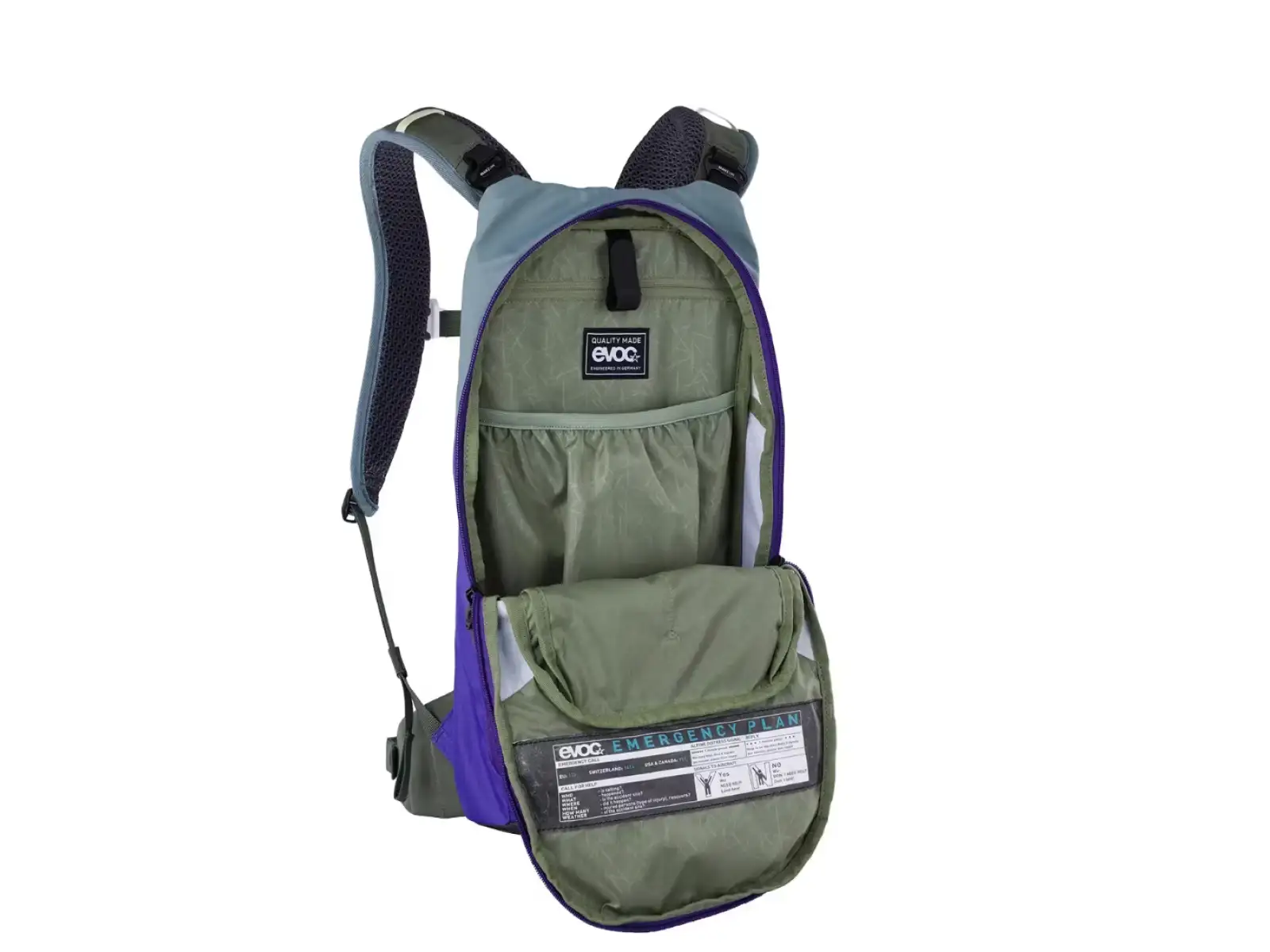 Evoc Stage 6 l Rucksack Steel/Violet/Dark Olive