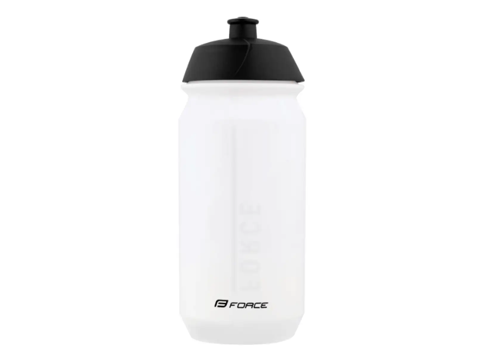 Force Divide Fahrradflasche 500 ml transparent/schwarz