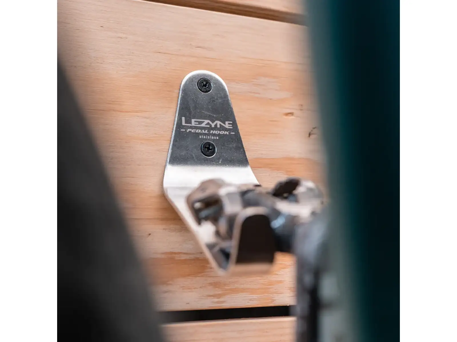 Lezyne Edelstahl Pedal Haken Wandhalterung für Fahrrad silber