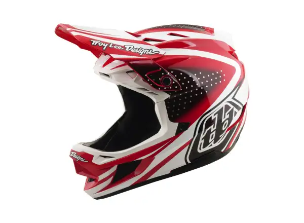 Troy Lee Designs D4 Polyacrylite MIPS Helm Line Fire/white