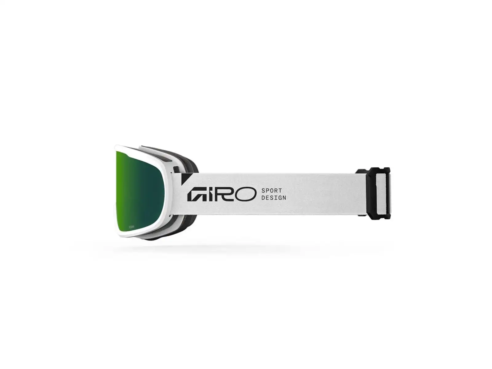 Giro Roam Skibrille weiß Stacked/Loden Green/Yellow (2 Gläser)