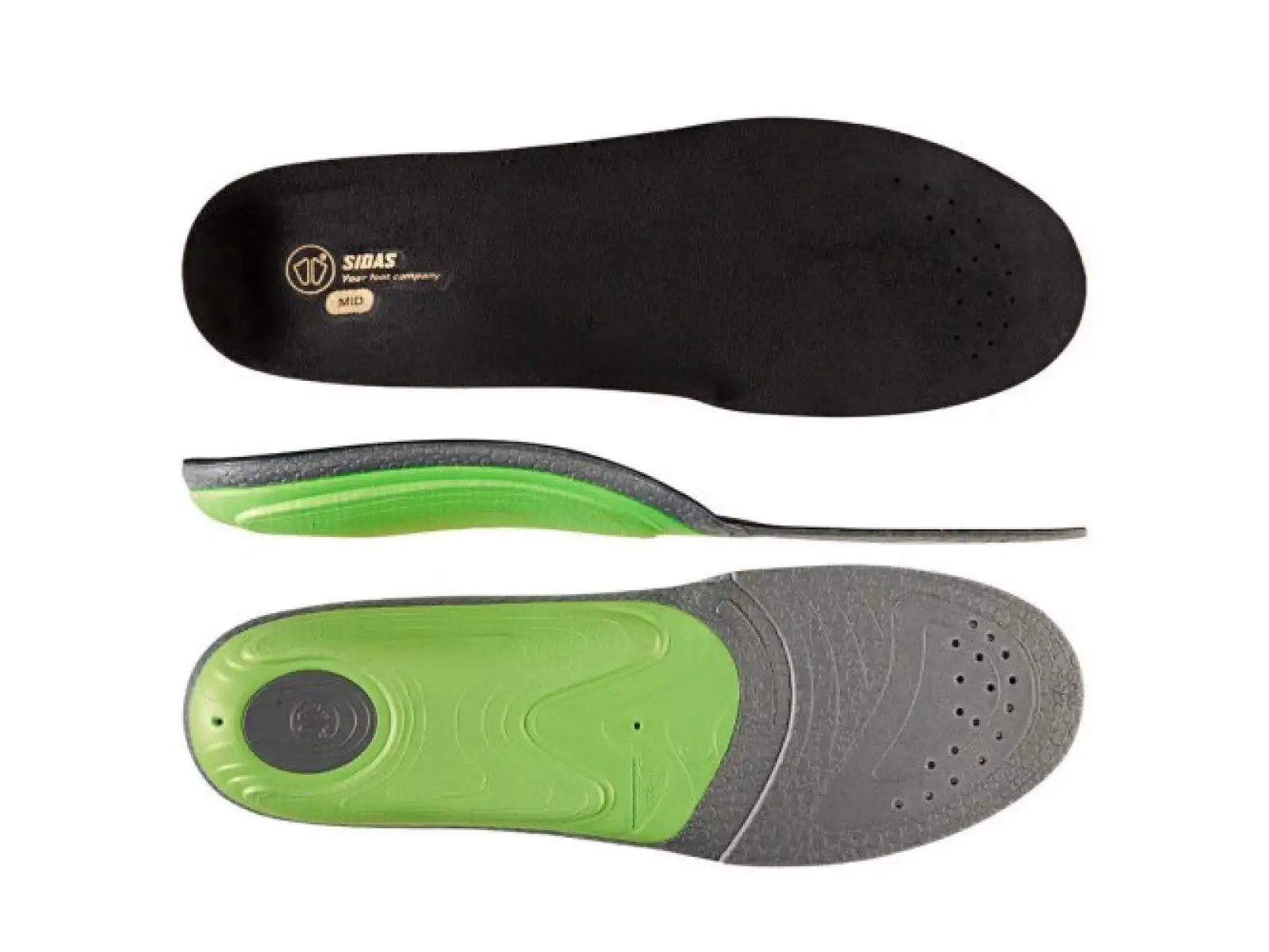 Sidas 3Feet Slim Mid Einlegesohlen für mittlere Fußgewölbe 1 Paar