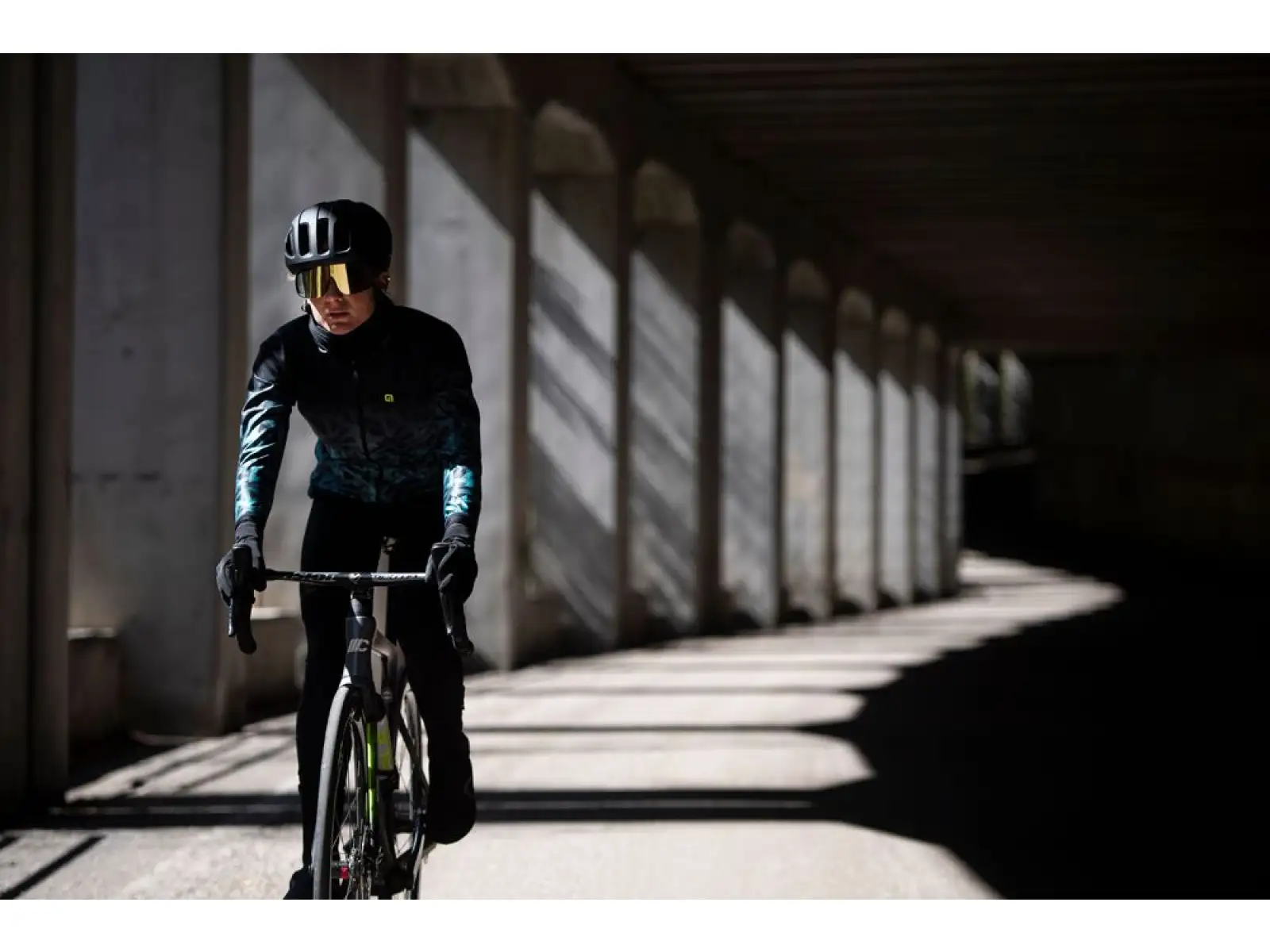 Alé Pyramid PR-R Damen Winter-Fahrradjacke Türkis