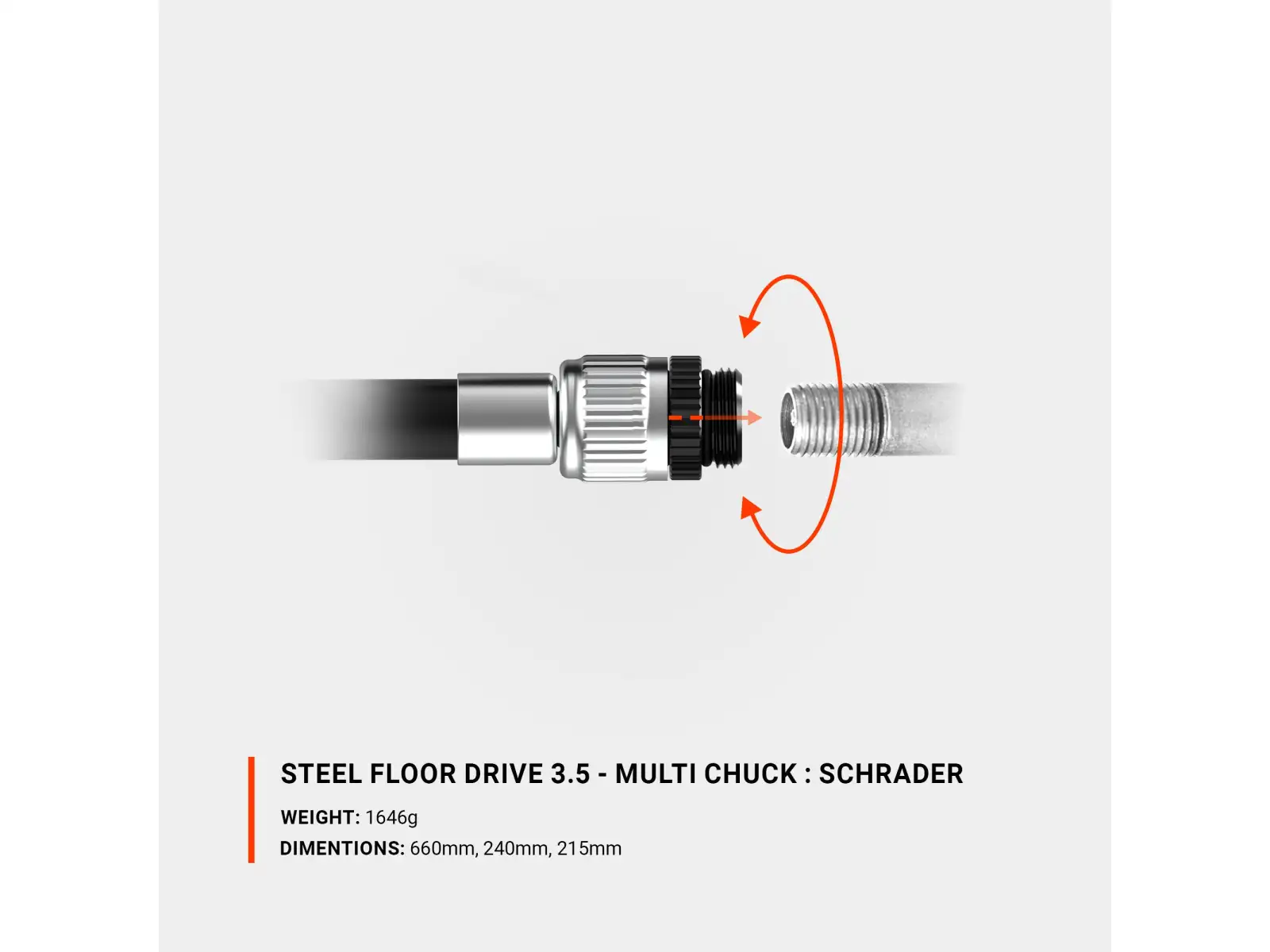 Lezyne Steel Floor Drive 3.5 Presta Werkstattpumpe