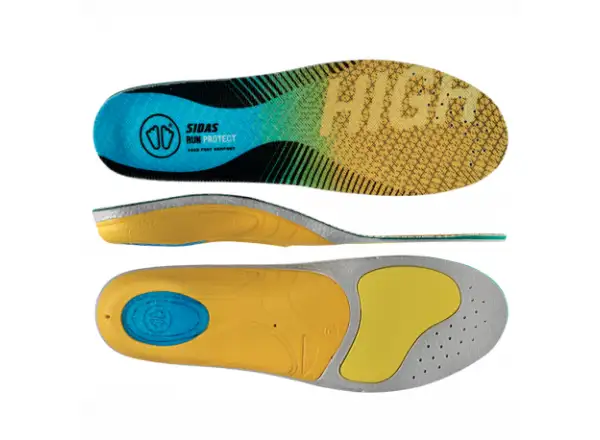 Sidas 3feet Run Protect High Arch Einlegen für Laufschuhe hoher Fußgewölbe 1 Paar