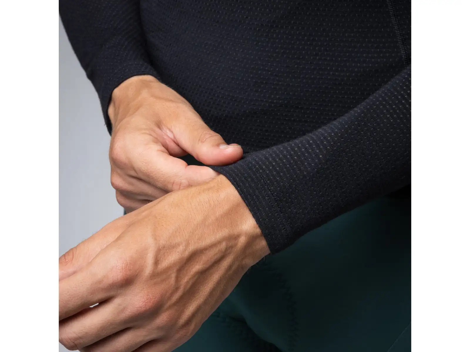 Alé Intimo Merino Herren Unterhemd Langarm Black