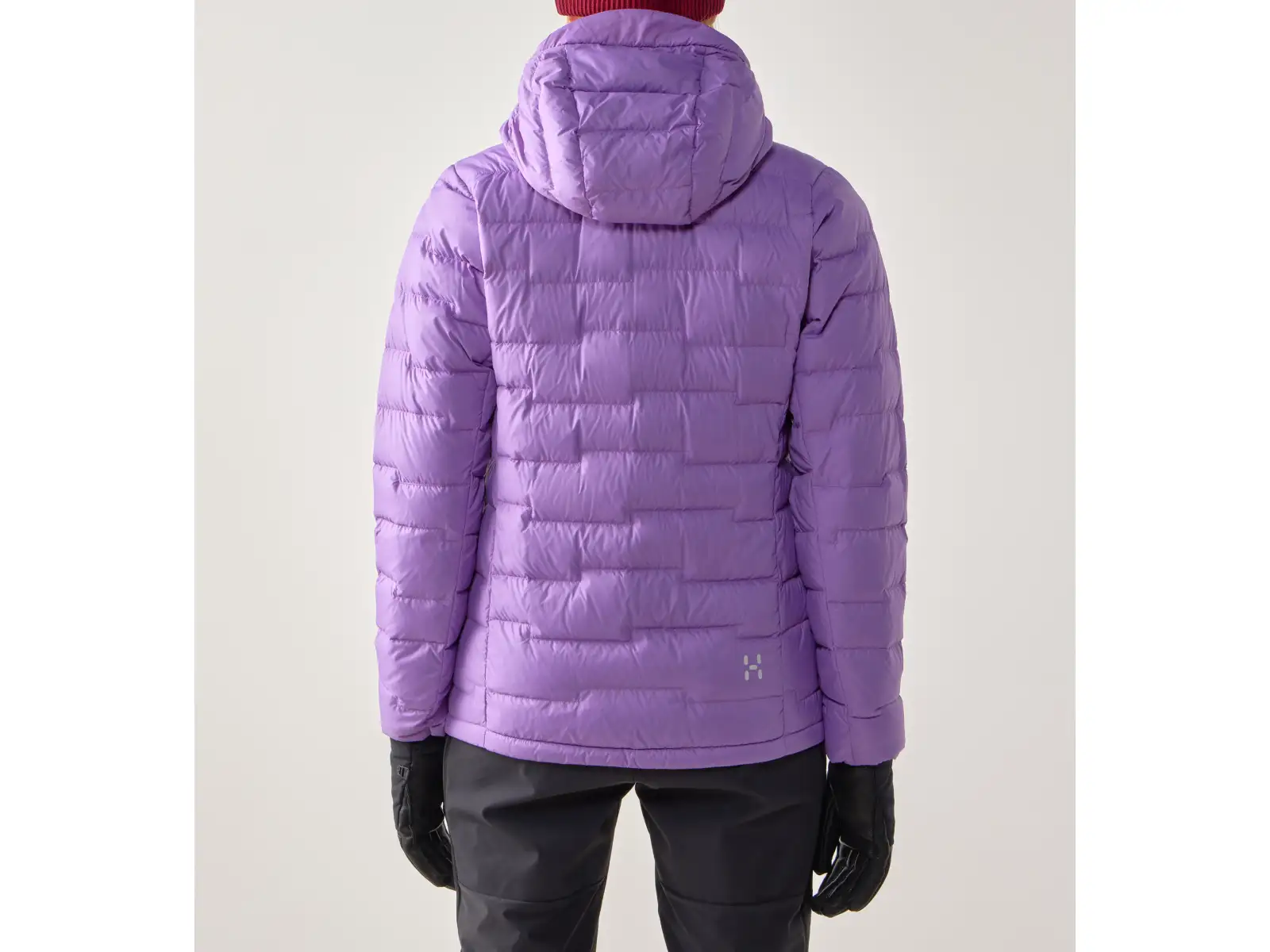 Haglöfs ROC Flash Down Hood Damenjacke Purple Ice/Tech Red