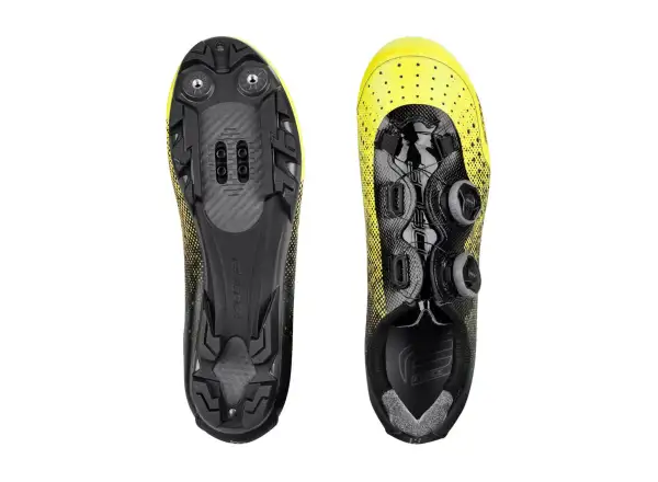 Force Score MTB Herren-Mountainbike-Schuhe in fluoreszierendem Gelb/Schwarz