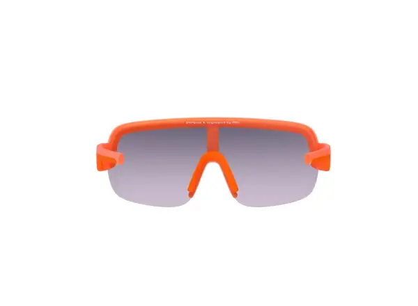 POC Aim Brille Fluorescent Orange Translucent/Violet Gold Mirror