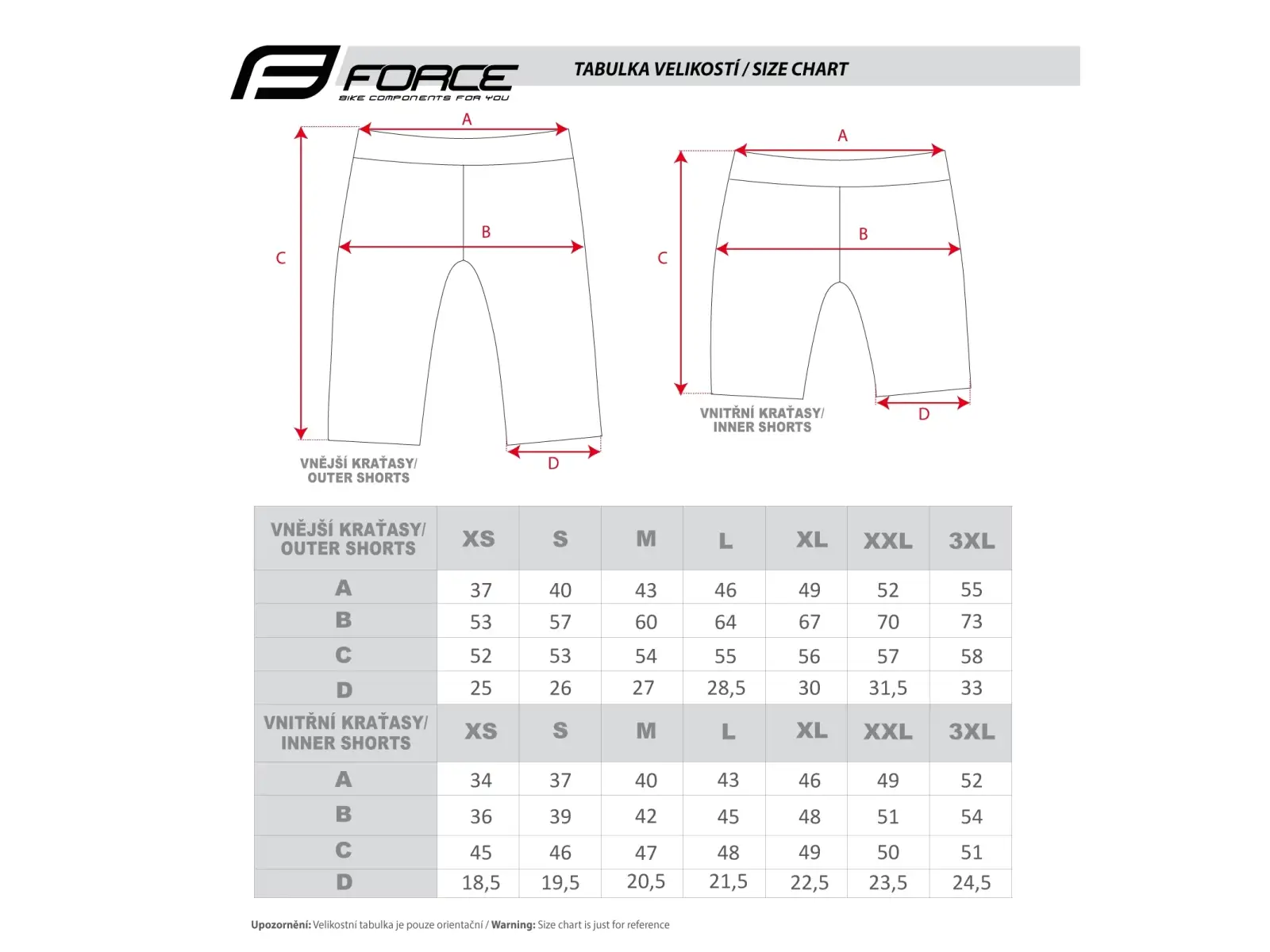 Force Blade Herren MTB Shorts mit Polsterung Rot