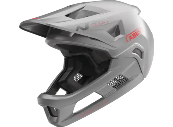 Abus YouDrop FF Kinderhelm in Silber.