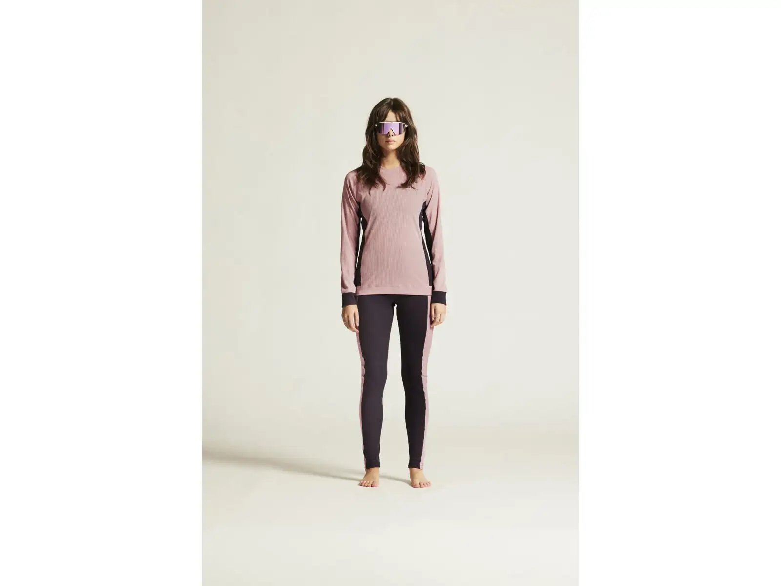 Craft Core Dry Baselayer Damen-Set Langarmshirt+Hose Rosa