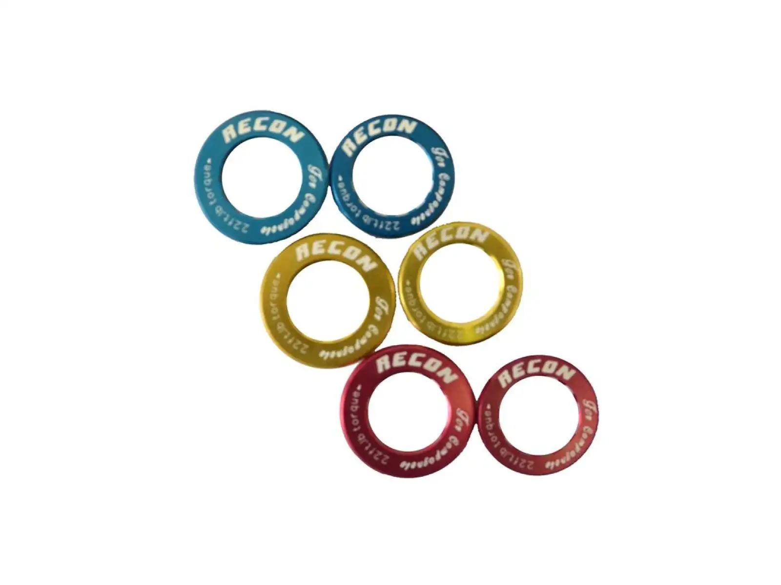 Recon LR-SA35 Lockring für Shimano Kurbeln 35mm blau.