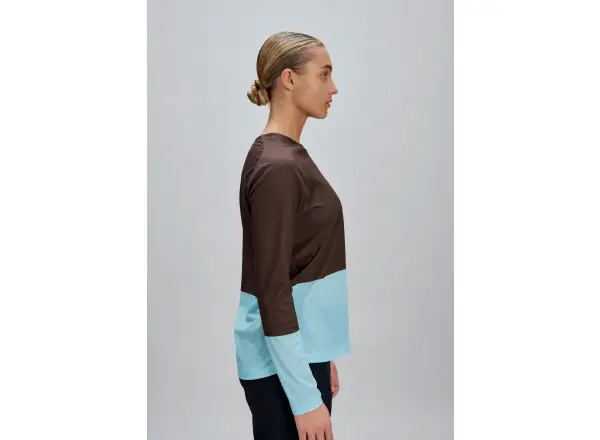 POC Motion Air Damentrikot Langarm Bronzite Brown/Lazurite Blue