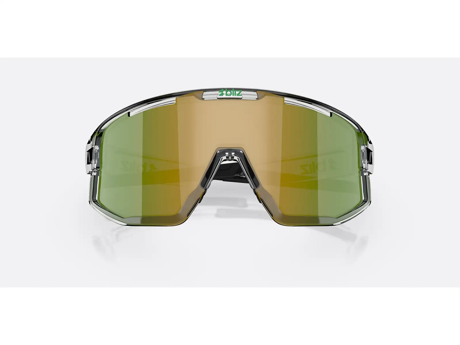 Bliz Fusion Sonnenbrille Transparent White/Brown Green Multi