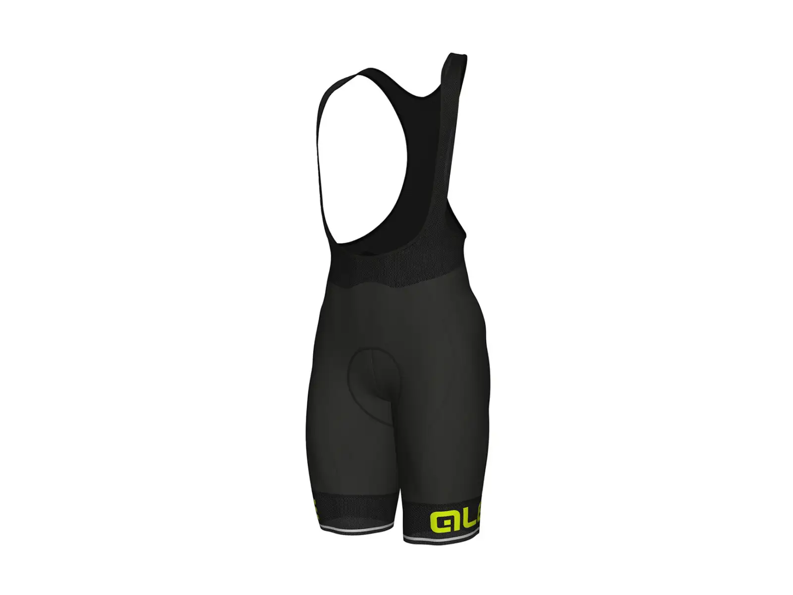 Alé Corsa Herren Shorts mit Polster und Latz Black/Yellow