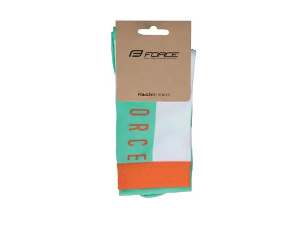 Force Slanted Radsocken weiß/grün
