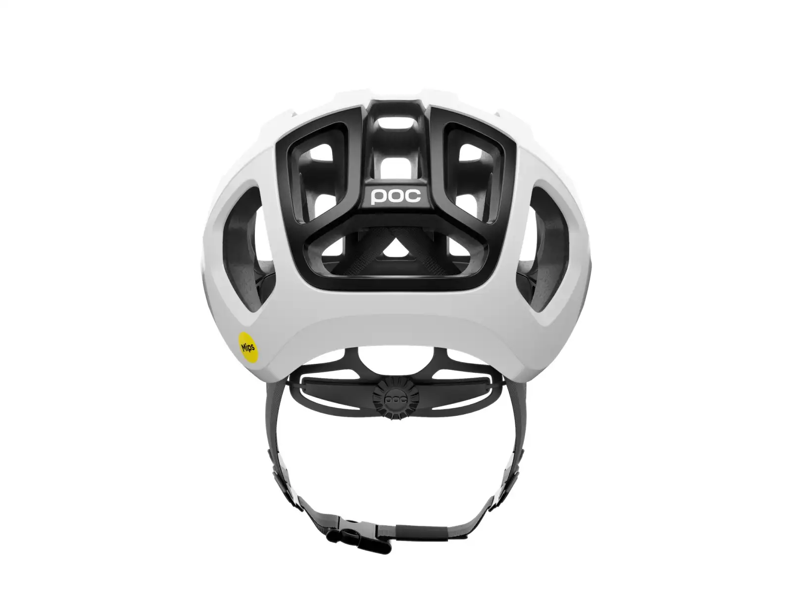 POC Ventral Air MIPS Rennradhelm Hydrogen White/Uranium Black Matt