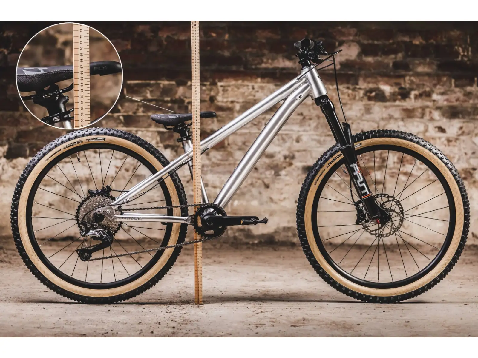 Early Rider Hellion 24 Kinderfahrrad Gebürstetes Aluminium