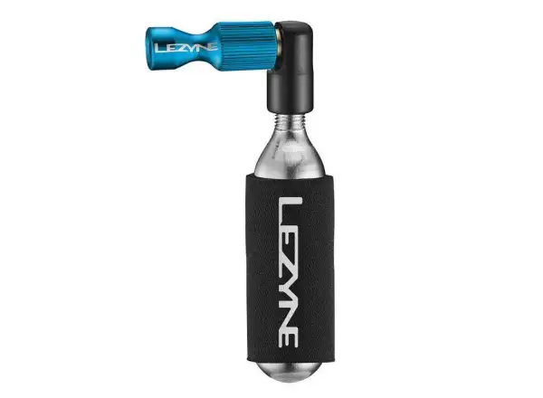 Lezyne Trigger Drive CO2 Kopf für Kartuschenpumpe blau/hochglanz