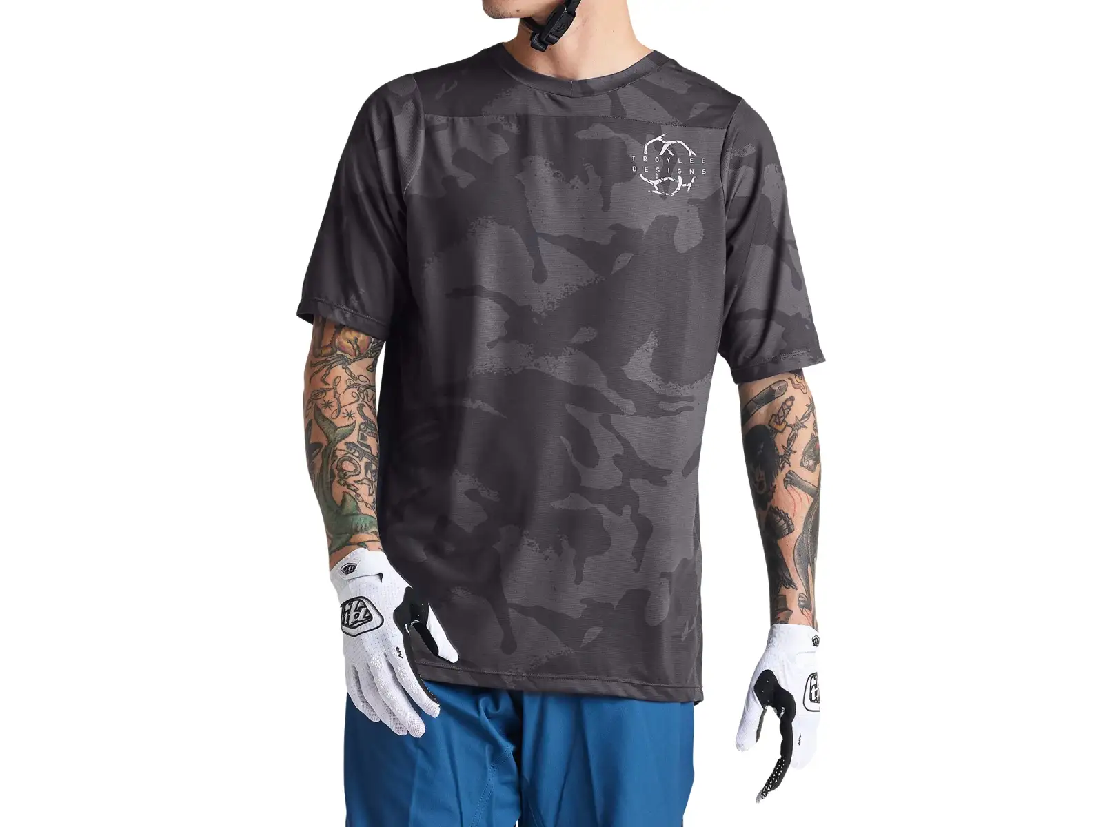 Troy Lee Designs Skyline Herren-Trikot Kurzarm Shadow Camo Carbon