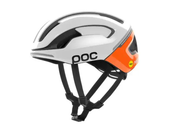 POC Omne Beacon MIPS Fahrradhelm Fluorescent Orange AVIP/Hydrogen White