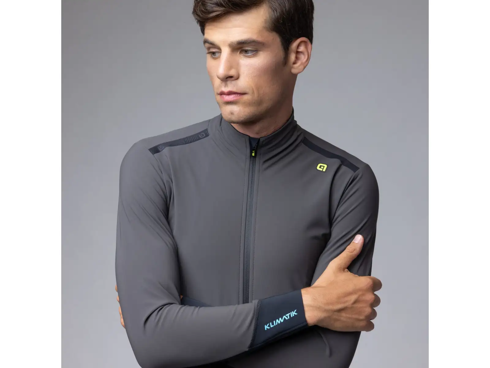 Alé Klimatik K-Tornado Herren Winter-Fahrradjacke Dark