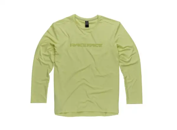Race Face Commit Herren Langarmshirt in Tea Green