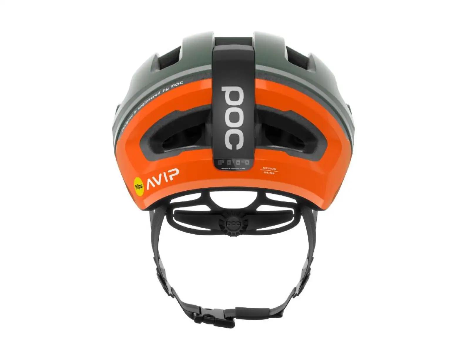 POC Omne Beacon MIPS Fahrradhelm Fluorescent Orange AVIP/Epidote Green Matt