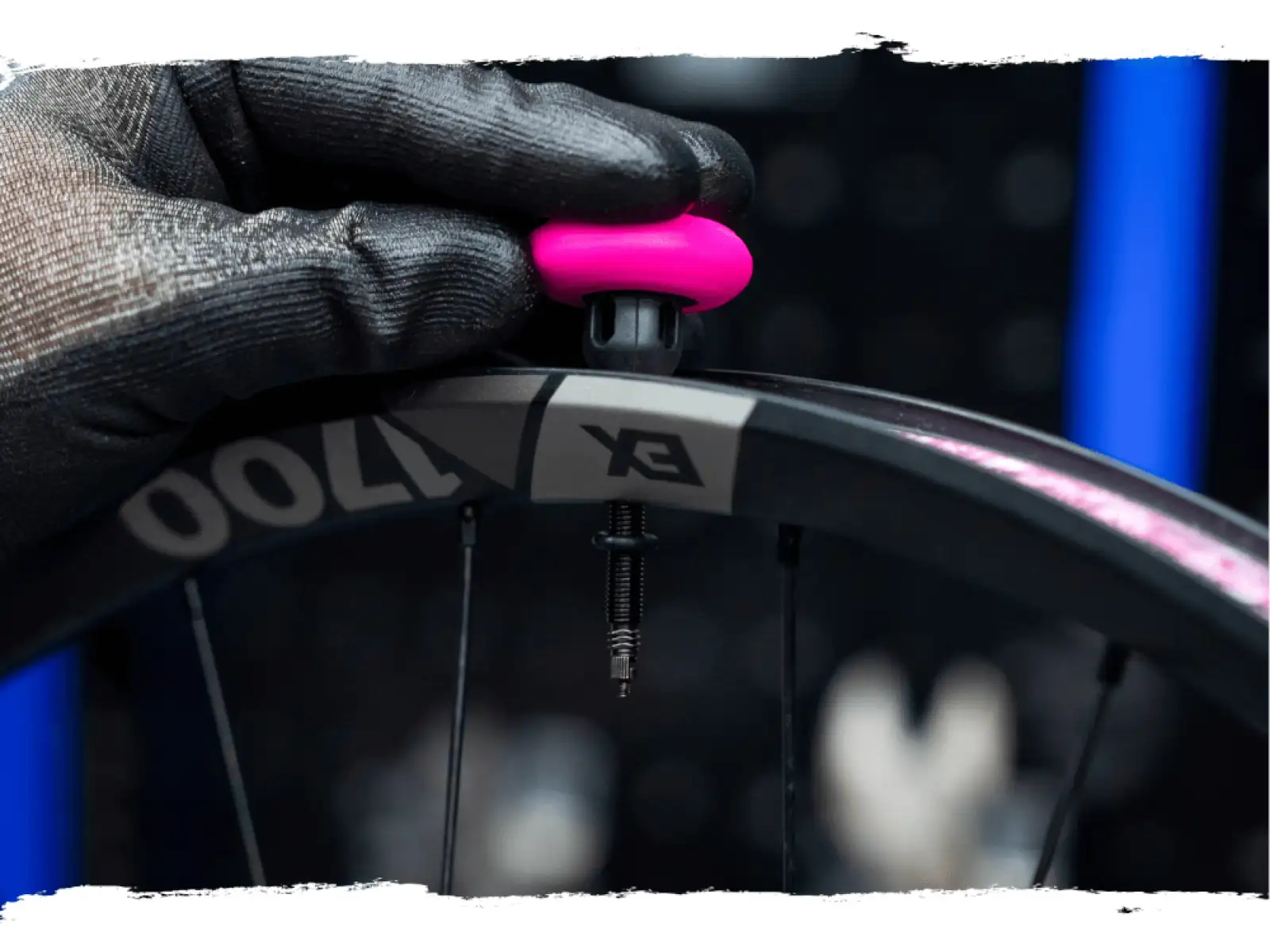 Muc-Off Tubeless Ventil-Kit für Schlauchlosreifen, 44 mm, Schwarz.