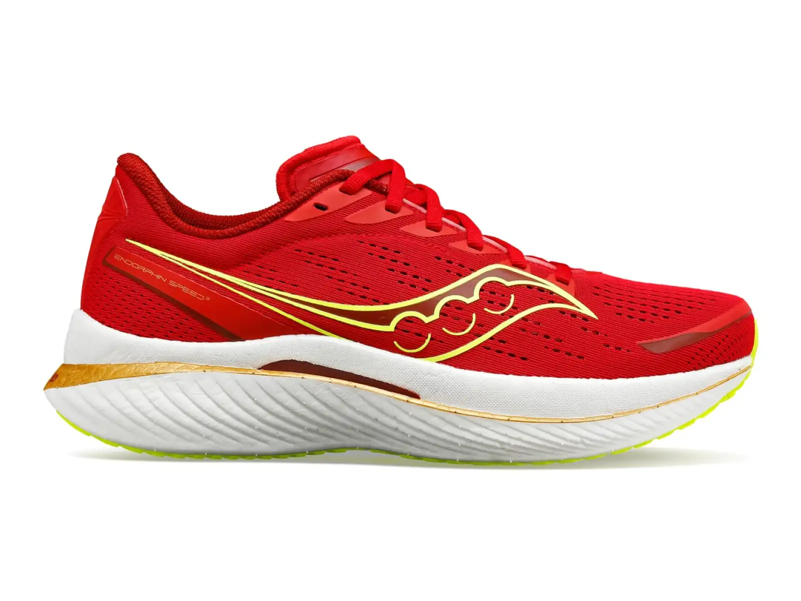 Saucony Endorphin Speed 3 Laufschuhe Rot Mohn