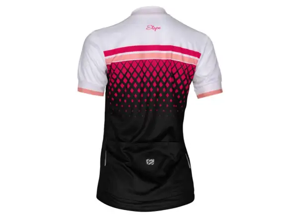 Etape Diamond Damen Kurzarmtrikot weiß/rosa
