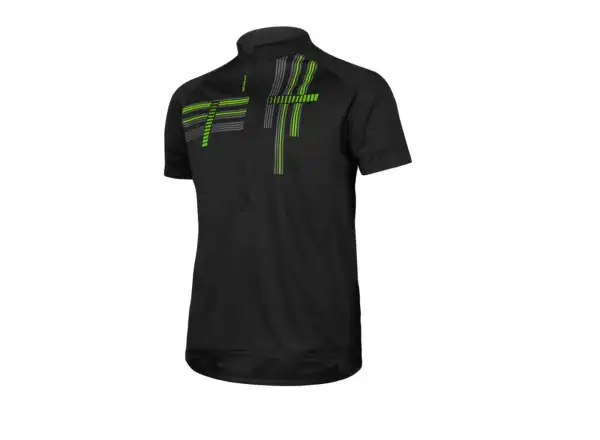 Etape Freetime Herrentrikot, Kurzarm, schwarz/grün