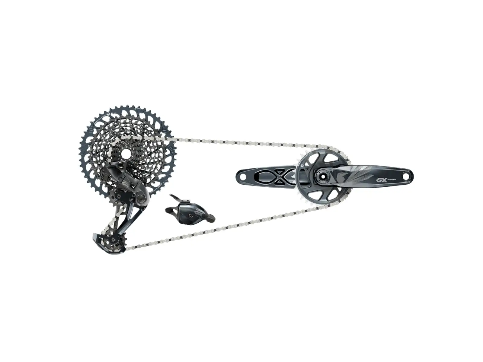 Sram GX Eagle DUB Gruppe - 175 mm, 32 Zähne, Lunar