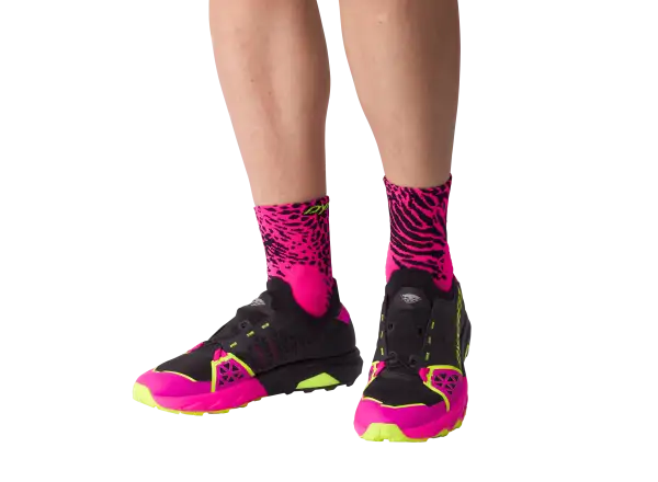 Dynafit Run Wild Mid Laufsocken Pink Glo/0910