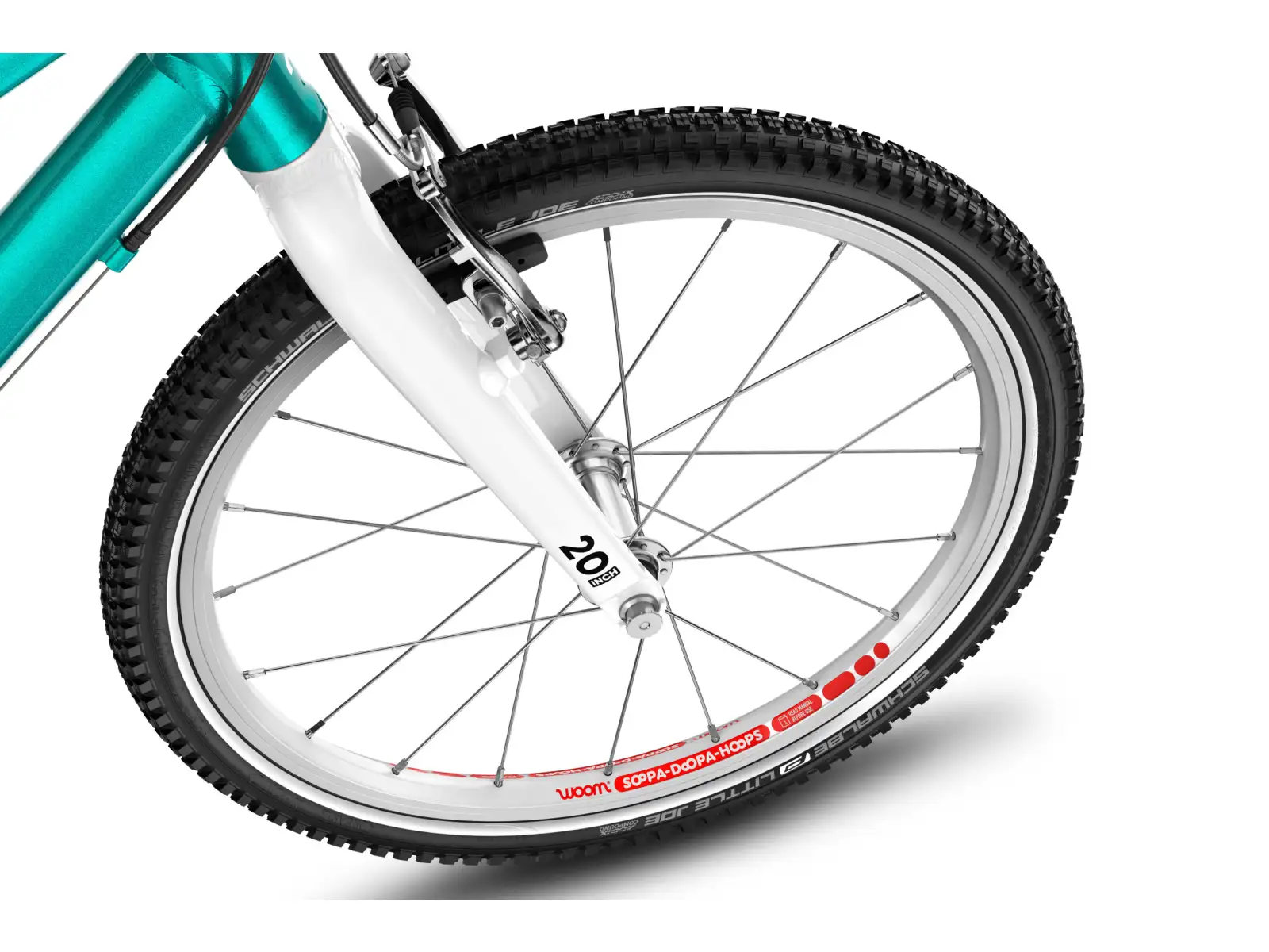 Woom GO 4 Metallic Turquoise 20 Kinderfahrrad