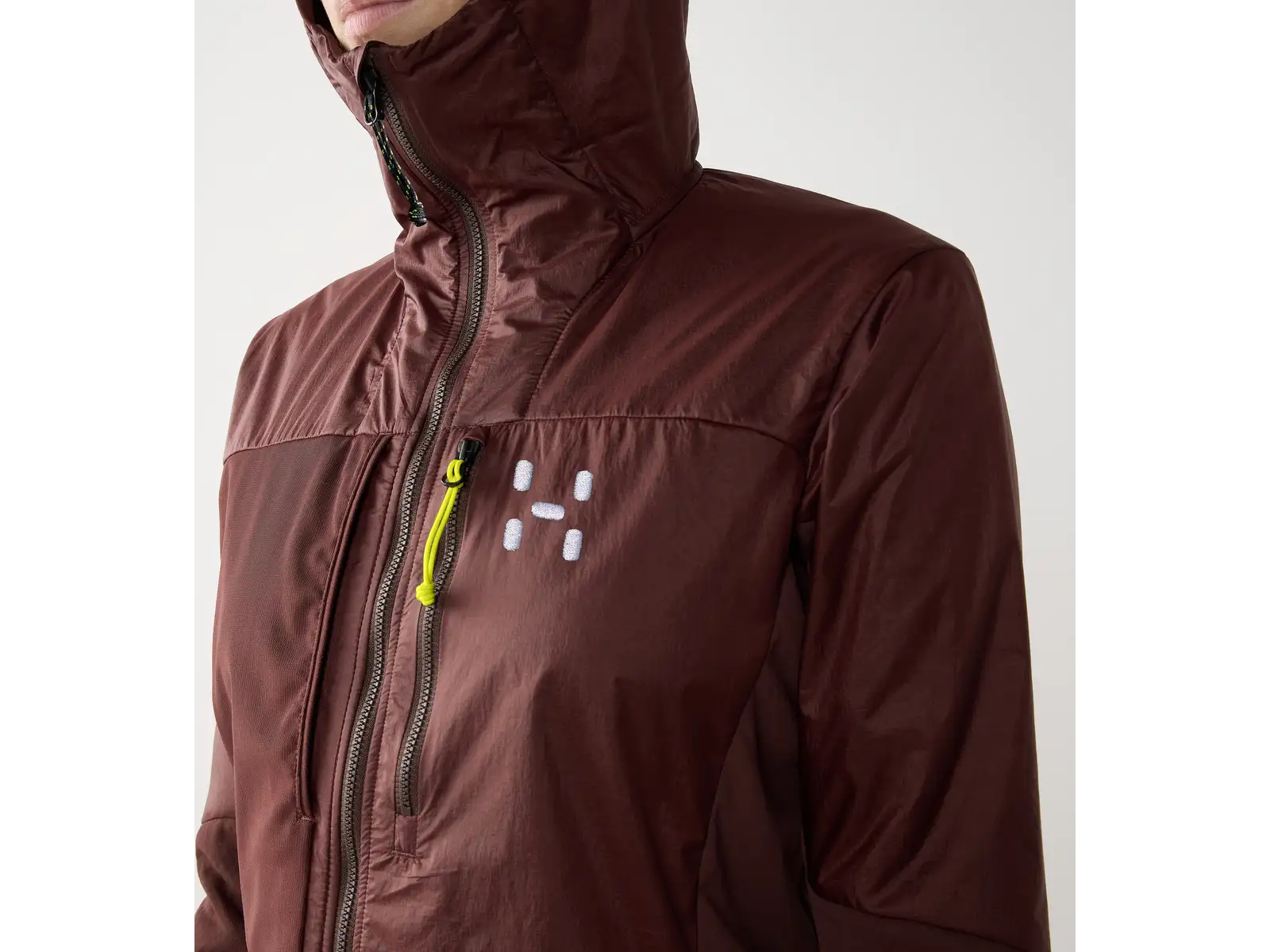 Damen-Sweatshirt Haglöfs Nallo Touring Hybrid Mid braun M