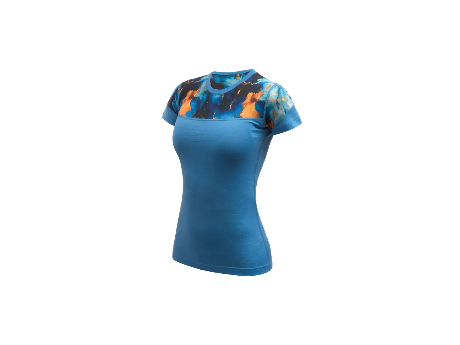 Sensor Merino Impress Damen T-Shirt Kurzarm Blau/Universe