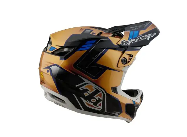 Troy Lee Designs D4 Composite Integralhelm Royalty Black/Gold