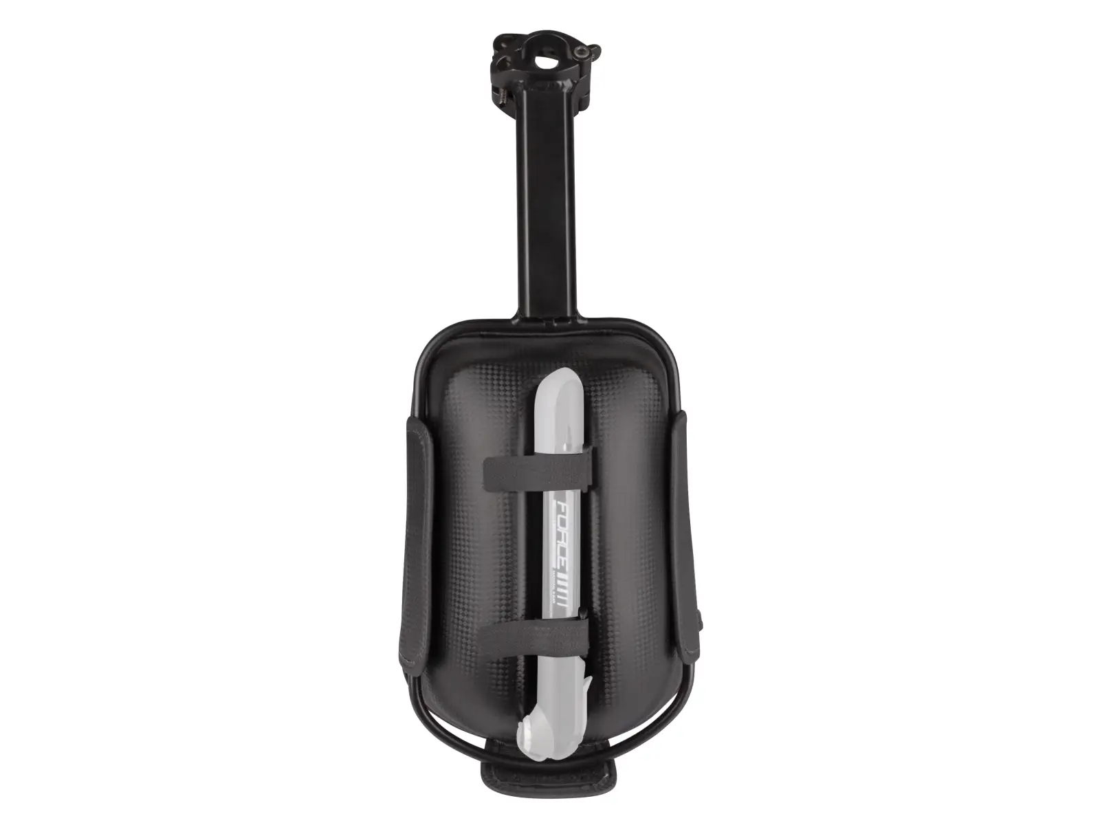 Force Crust Satteltasche mit Halterung Schwarz