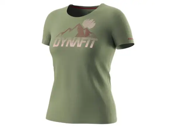 Dynafit Transalper Graphic Damen T-Shirt kurzarm Salbei