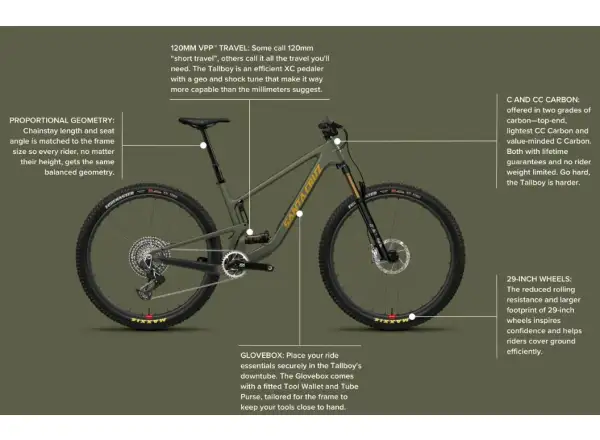 Santa Cruz Tallboy 5 C R Mountainbike Gloss White