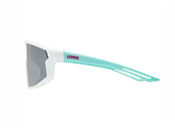 Uvex Skyryse JR. Kinderbrille White/Green/Mirror Silver
