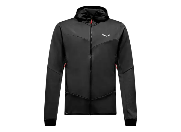 Salewa Sella Crevasse Hooded Herren-Sweatshirt Black Out