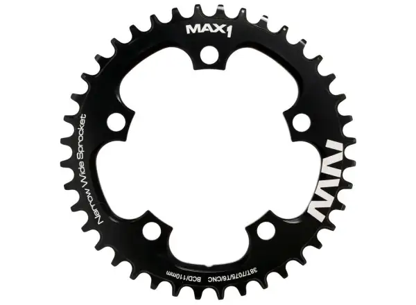 Max1 Narrow Wide Kettenblatt BCD110, 38z. schwarz