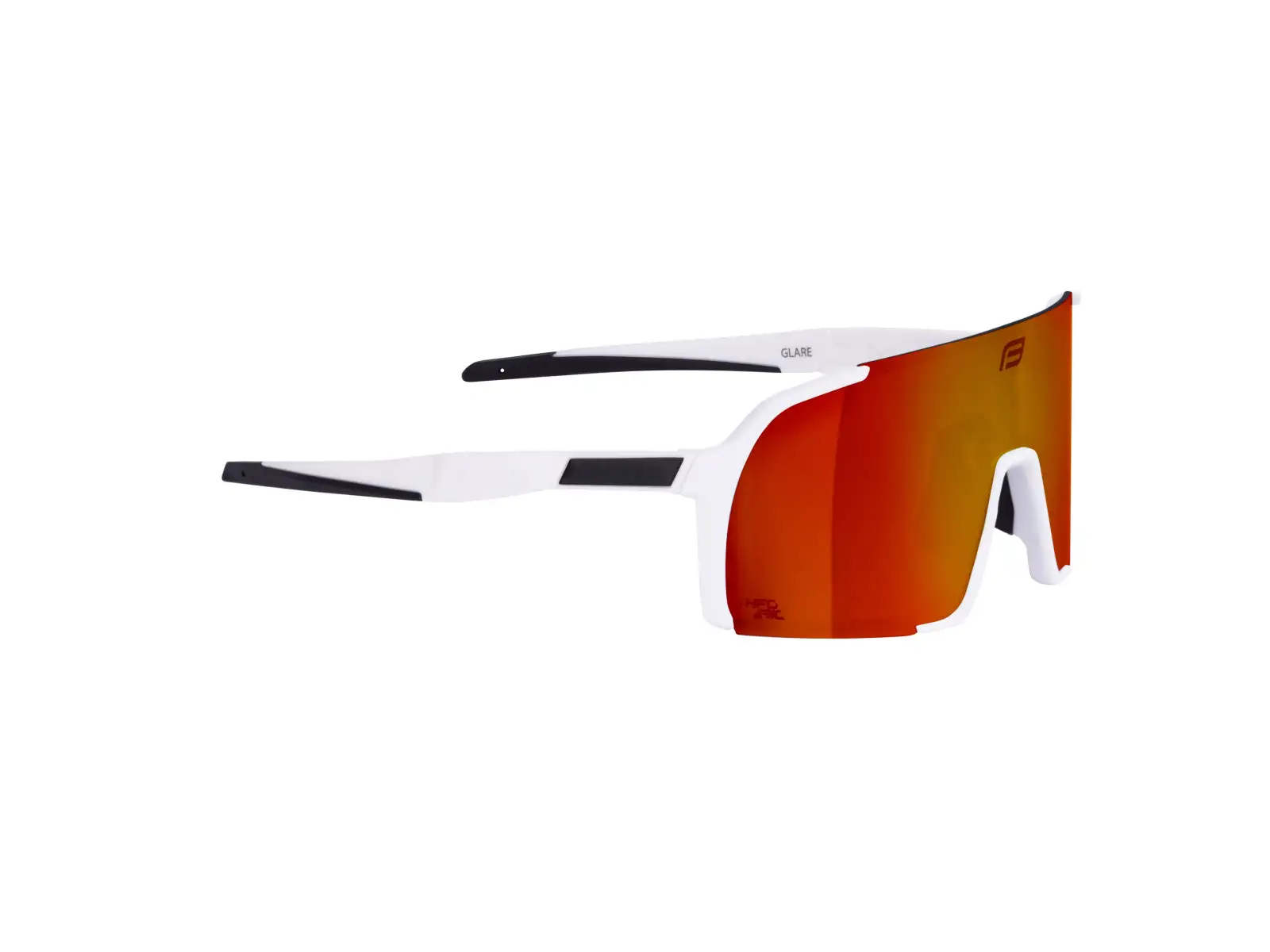 Force Glare Brille weiß/rot Spiegelglas