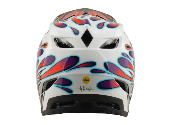 Troy Lee Desing D4 Composite Mips Helm White/Red